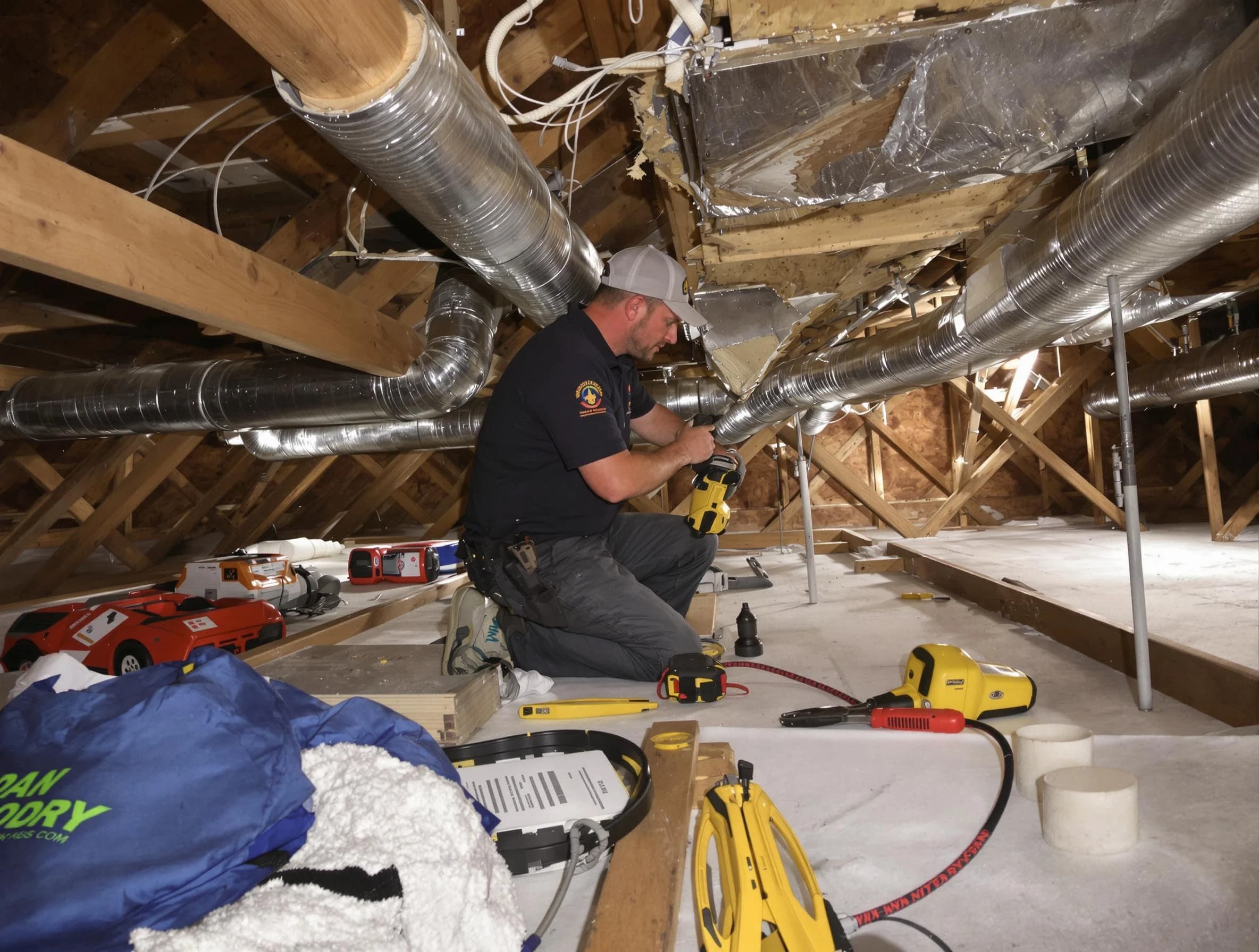 Professional air duct repair by Highland Air Duct Cleaning in Highland