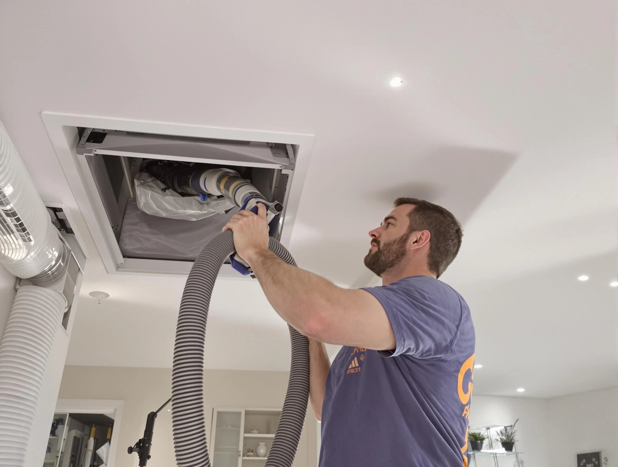 Precision indoor duct cleaning by Highland Air Duct Cleaning in Highland