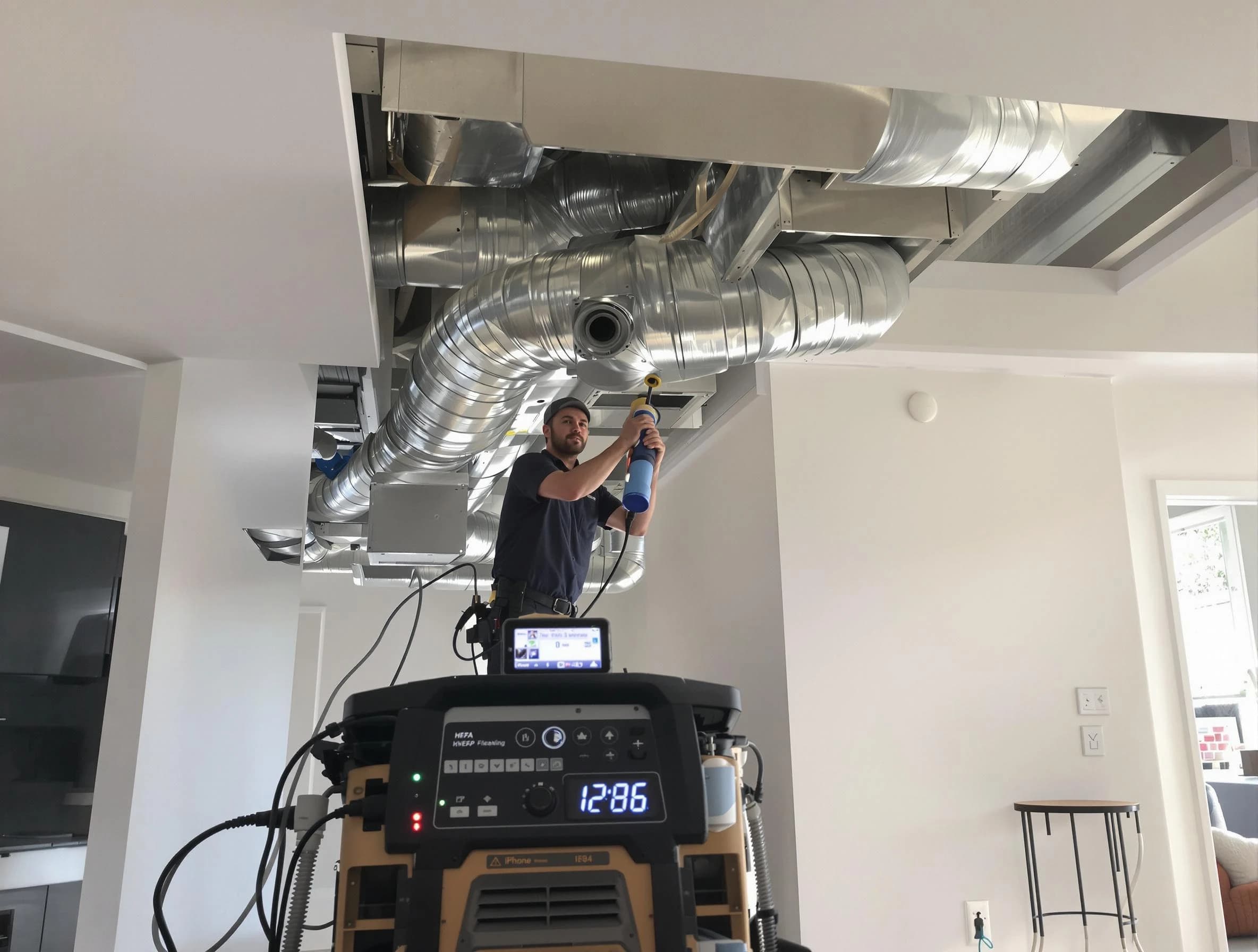 Advanced pure air duct cleaning by Highland Air Duct Cleaning in Highland