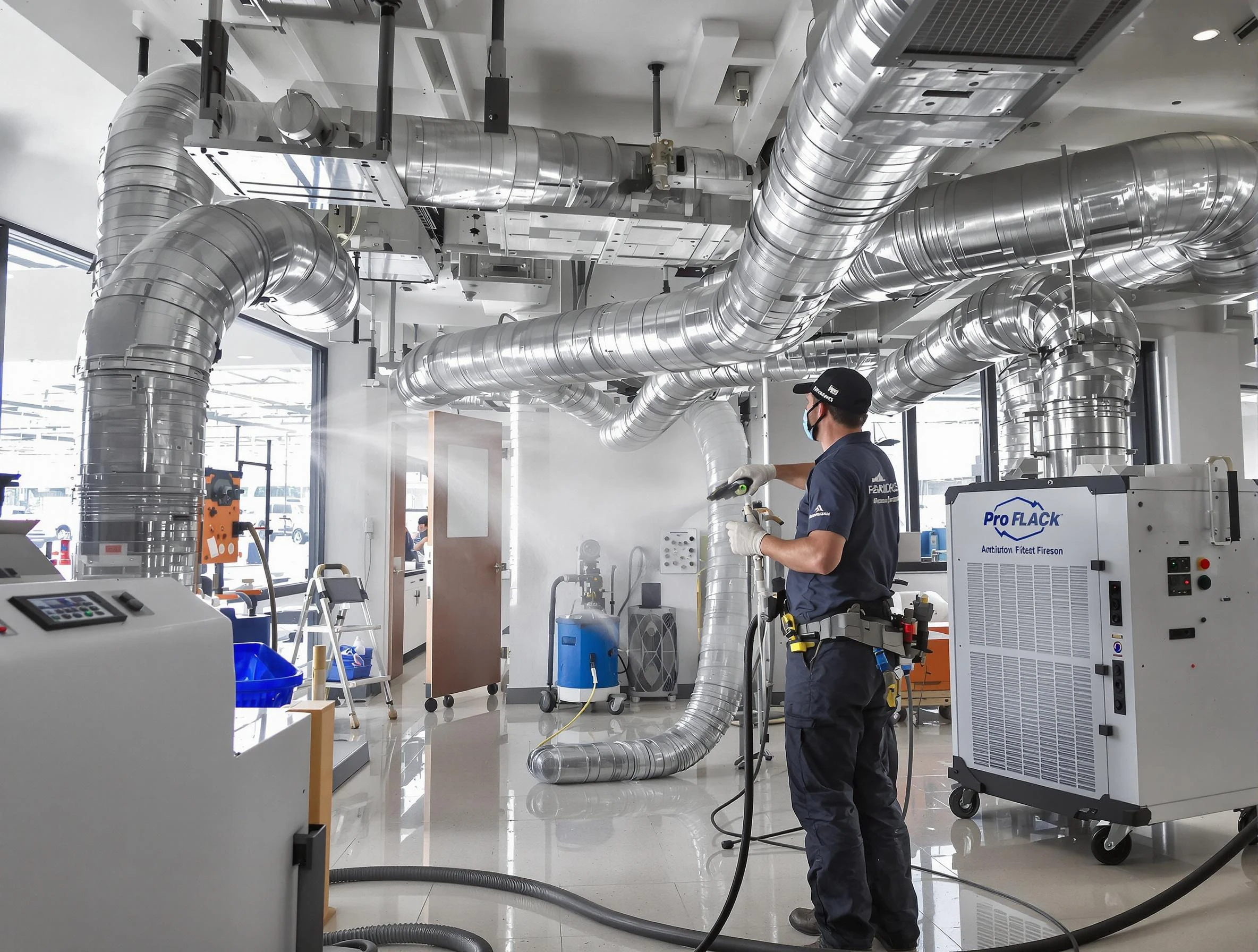 Negative Pressure Air Duct Cleaning in Highland