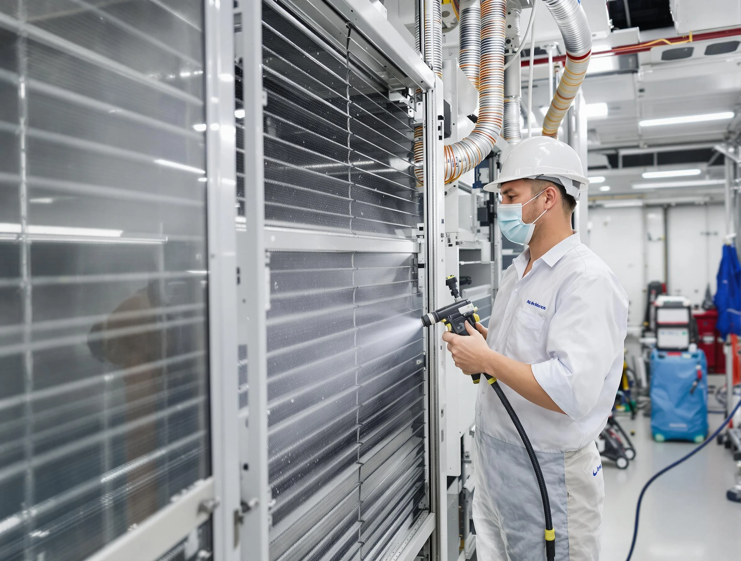 Professional AC coil cleaning by Highland Air Duct Cleaning in Highland