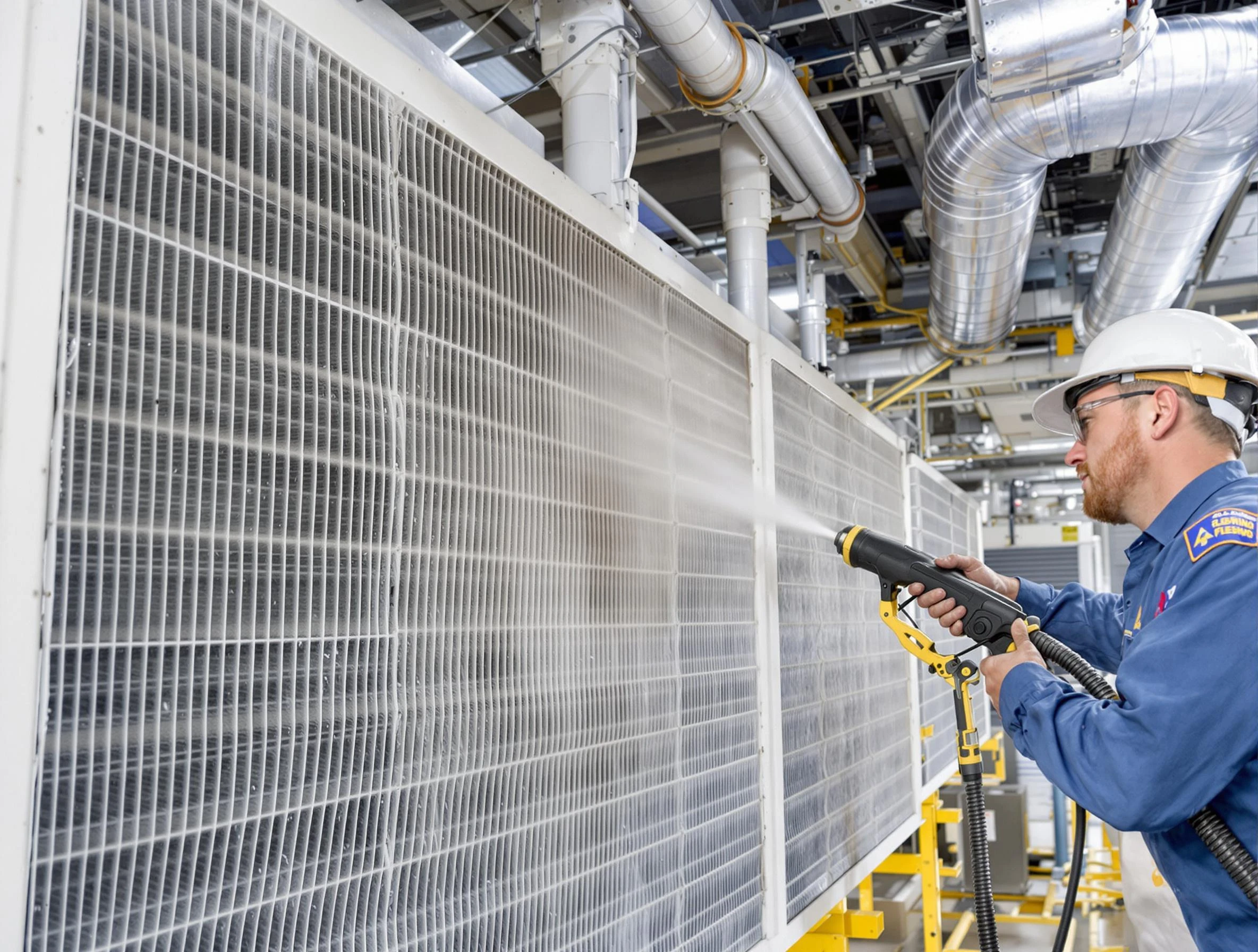 Professional commercial coil cleaning by Highland Air Duct Cleaning in Highland